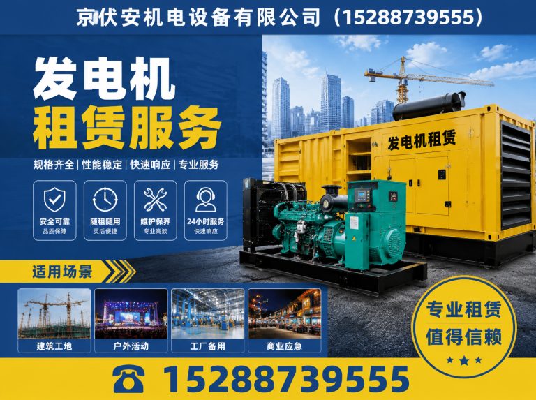 汕头应急发电机出租展示图